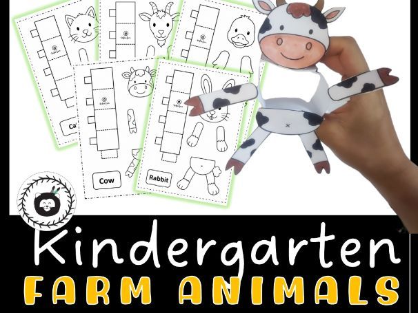 Farm Animals Dancing Paper Craft | Habitat Science Activity | Kindergarten