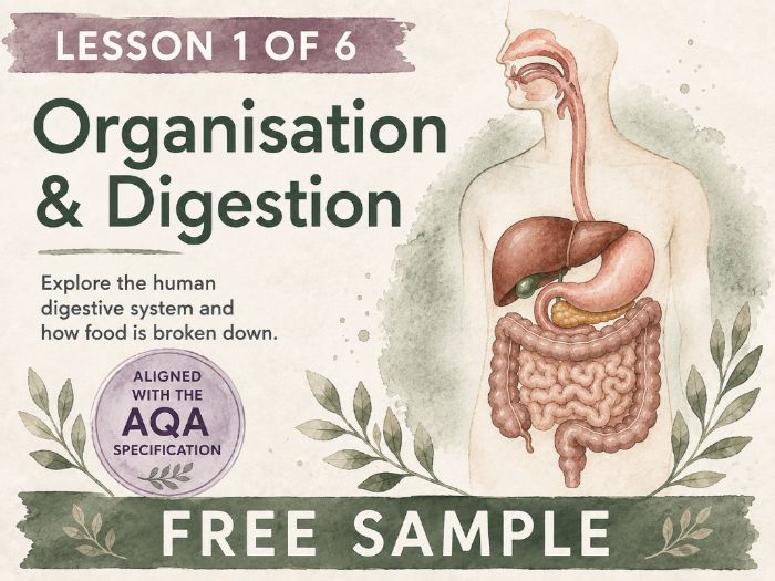 The Digestive System – Lesson 1 of Unit 2 for AQA GCSE Biology (FREE)