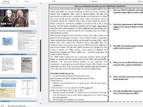 OCR B GCSE people's health industrial 4-national health reforms