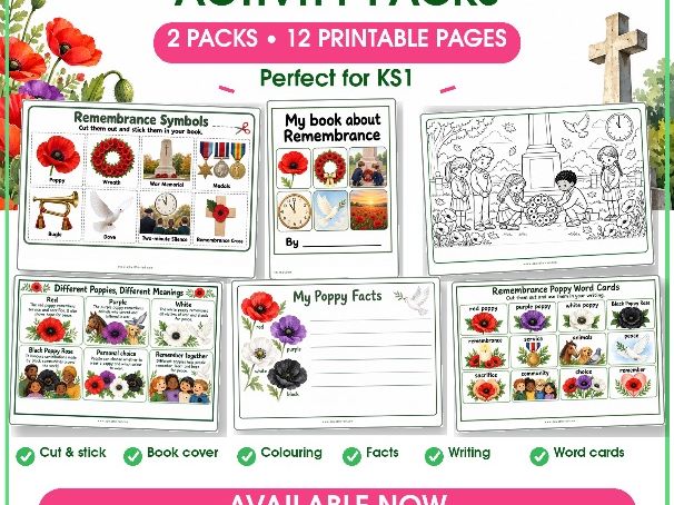 Remembrance  and Poppy CP Packs