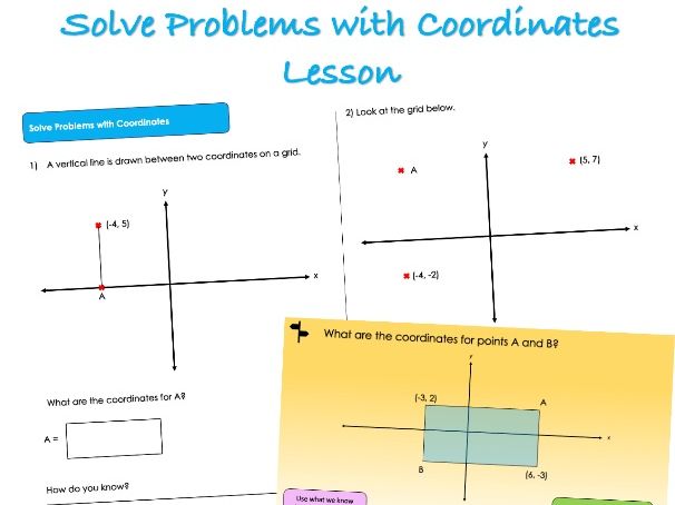 Year 6 Position and Direction - Solve Problems with Coordinates Lesson