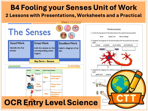 OCR Entry Level Science - B4 Fooling your Senses - 2 Lessons
