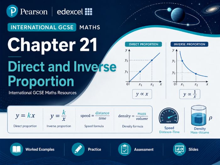 21 - Direct and Inverse Proportion Teacher Pack - Pearson Edexcel iGCSE Maths