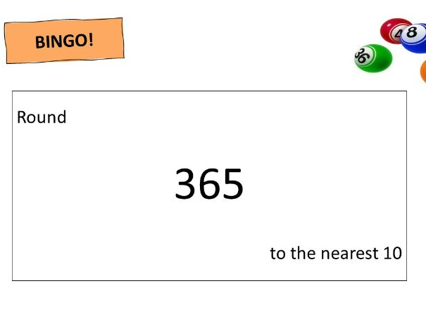 Rounding to powers of ten - Bingo
