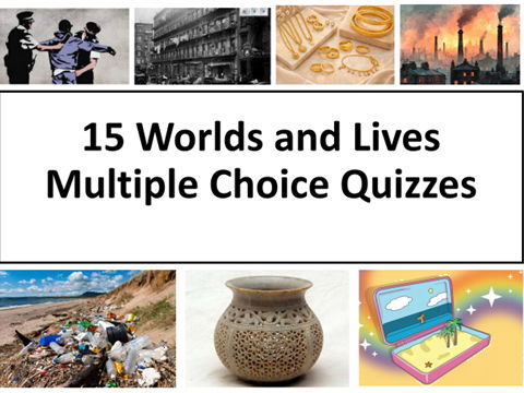 15 Worlds and Lives Multiple Choice Quizzes