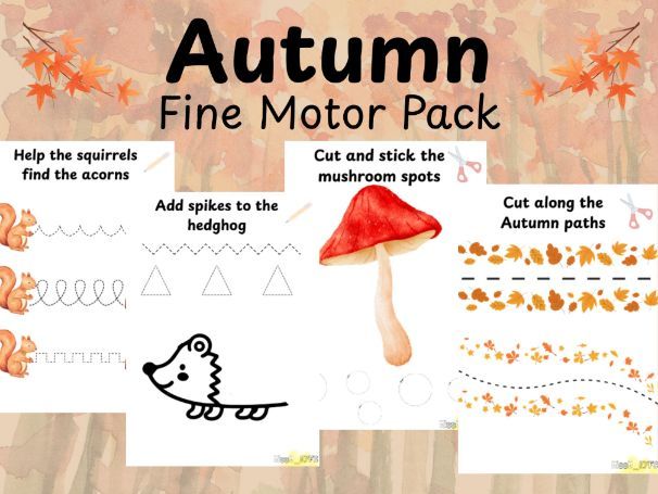 Autumn Fine Motor Skills Pack | EYFS Autumn Activities