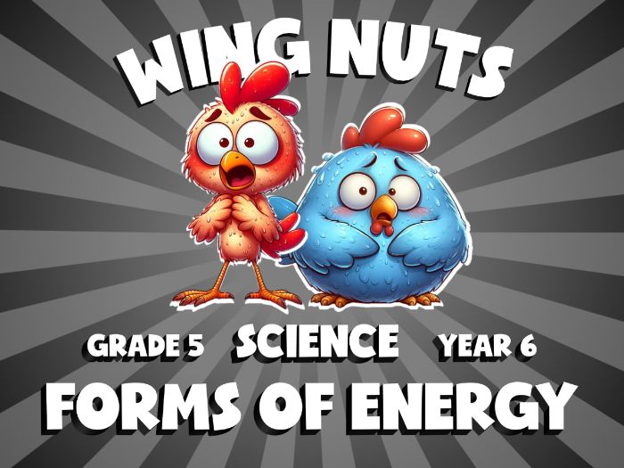 Forms of Energy WING NUTS Science Game | No-Prep Year 6 Review Activity