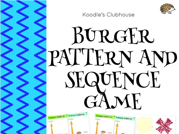 Burger pattern and sequence game