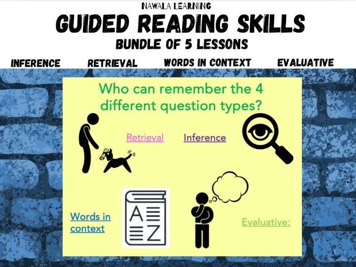 Guided Reading Skills Bundles (5 lessons - teacher made)