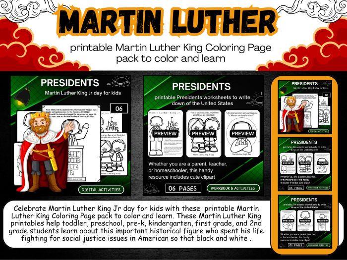 Martin Luther King Jr day for kids