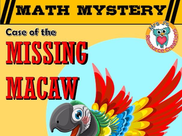 View of Subtraction Math Mystery: Case of The Missing Macaw | Teaching Resources