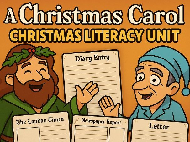 KS2 A Christmas Carol Christmas Literacy Unit – 3 Extracts, Comprehension & Writing Tasks