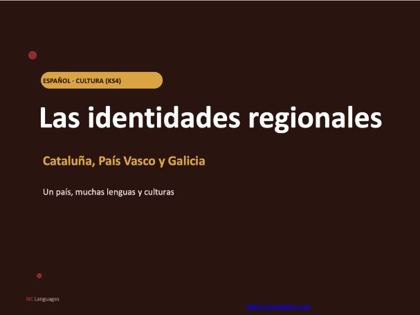 SPANISH: Las identidades regionales (Cultural lesson)