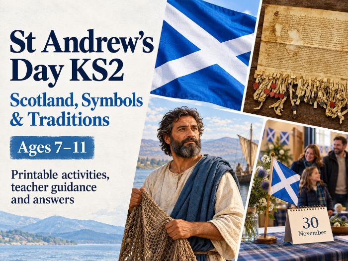St Andrew's Day KS2 PowerPoint & Worksheets