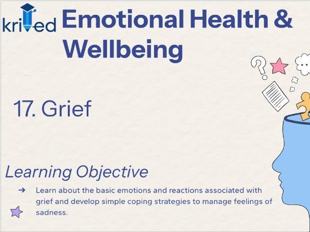 Grief – Year 8 PSHE Lesson on Loss and Coping with Sadness