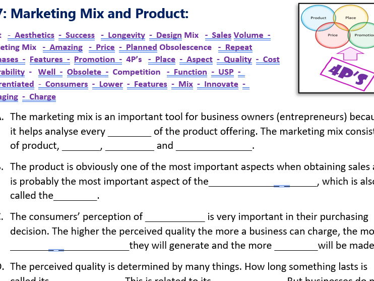 Fill in the Blanks Revision and Retrieval: All GCSE Business Topics.