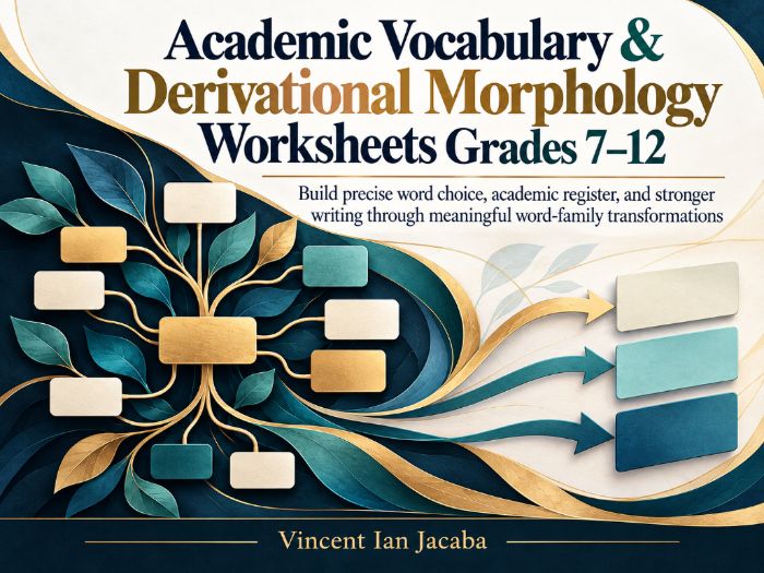 Academic Vocabulary & Derivational Morphology Worksheets | Word Families | Grades 7–12