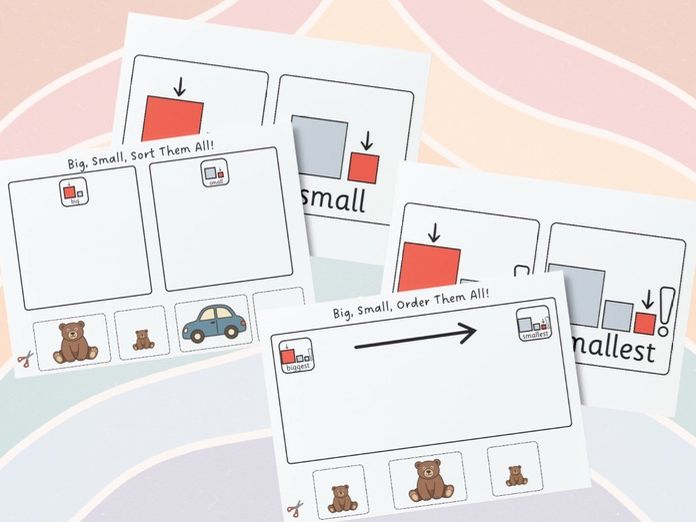 Maths - Big and Small Sorting with Visuals