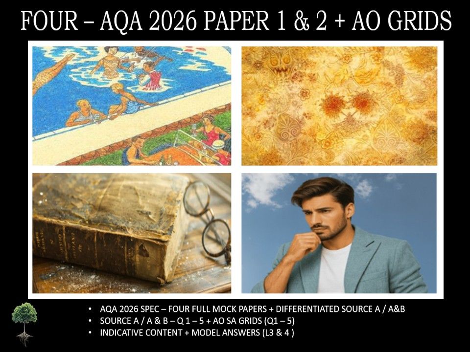 FOUR - AQA PAPER 1 & 2 | 2026 FULL MOCKS | AO GRIDS