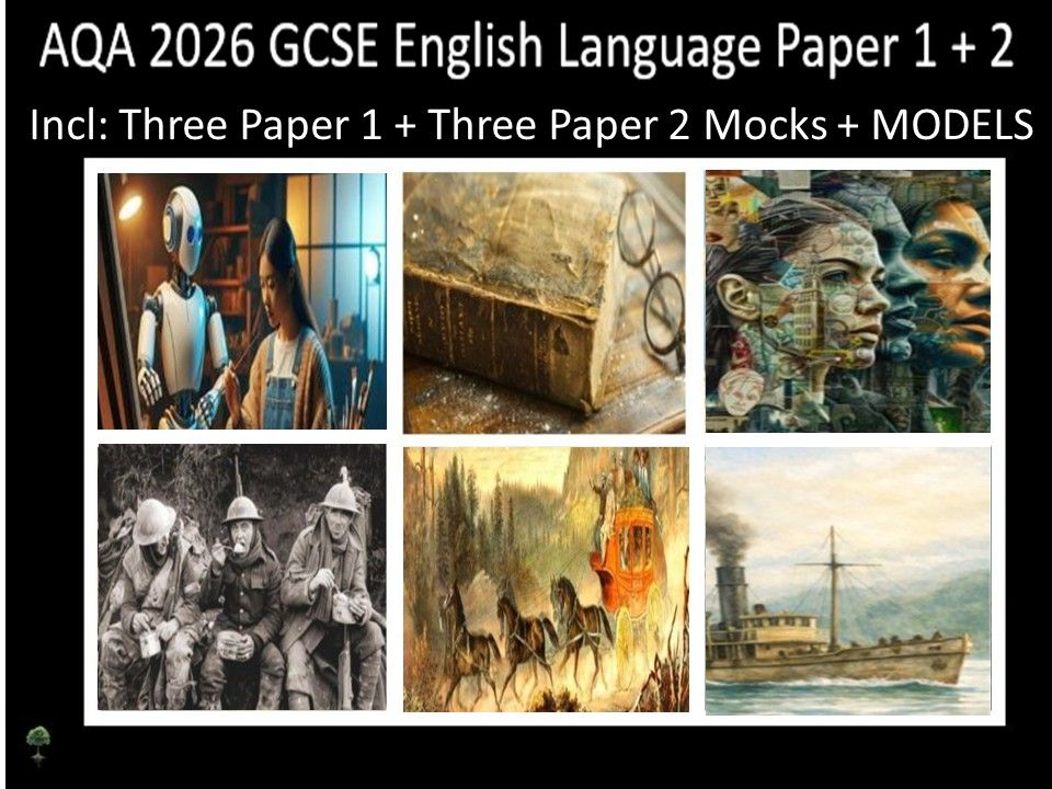Six AQA 2026 GCSE English Language Paper 1 & 2 Mocks | Models