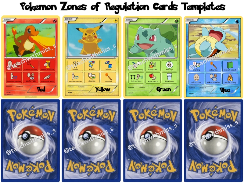 Pokemon Zones of Regulation Card Templates