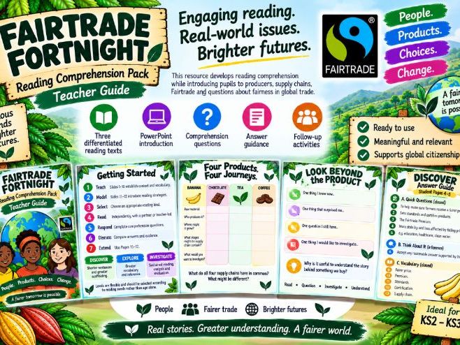 Fairtrade Fortnight Reading Comprehension Pack | KS2–KS3