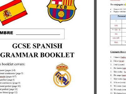 GCSE Spanish Grammar booklet