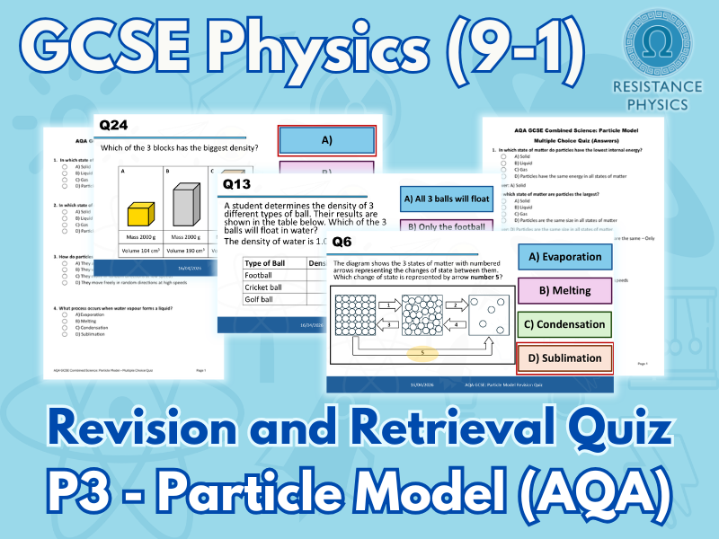 GCSE Science - Revision Quiz - Particle Model of Matter (AQA)