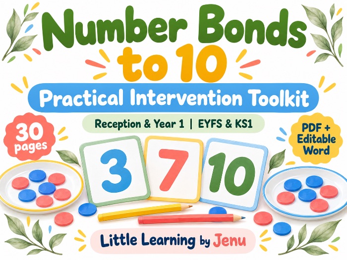 Number Bonds to 10 | Practical Intervention Toolkit | Reception & Year 1 | EYFS KS1