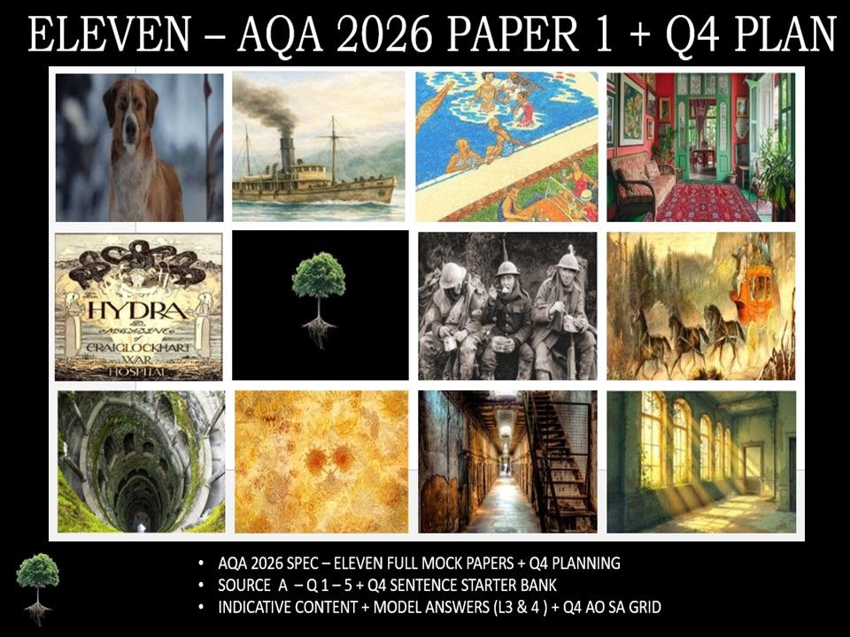 ELEVEN - AQA PAPER 1 | 2026 FULL MOCKS | Q4 PLAN