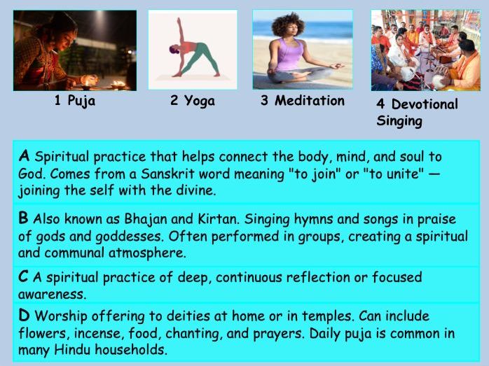 Hinduism: 4 Key Practices - meditation and dharma