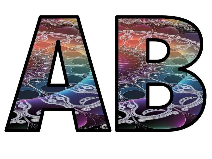Abstract Mandala Lettering Set Classroom Display | Lettering Set | Whole Alphabet A-Z and 0-9