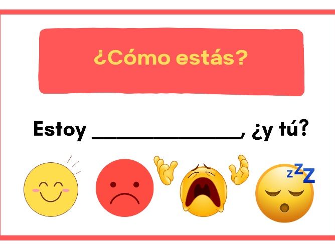 Spanish Conversational Cards - Oral Practice Resources