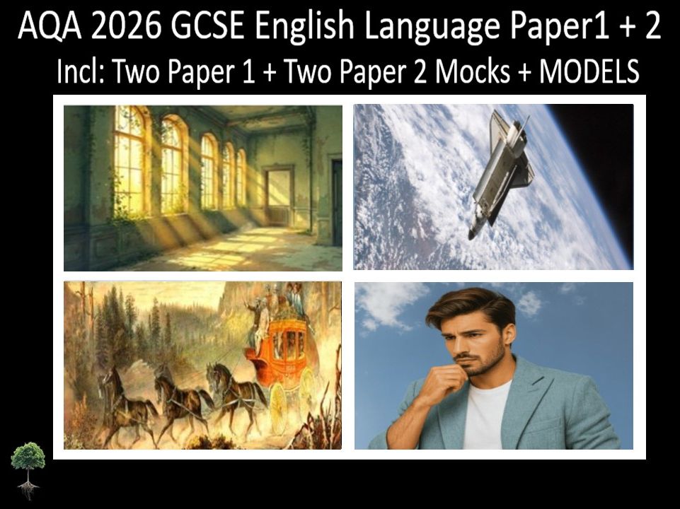 Four AQA 2026 GCSE English Language Paper 1 + 2 Mocks | Models