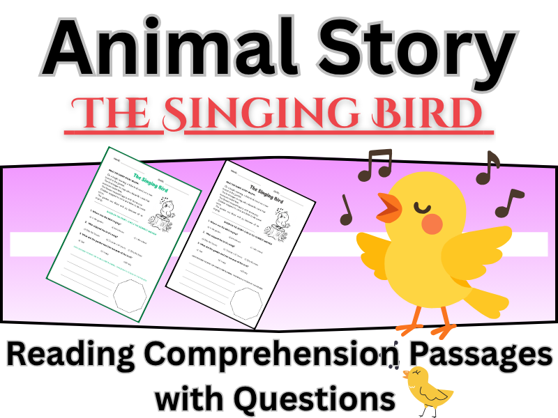 Funny short animal story - Reading Comprehension Passages and Questions worksheet