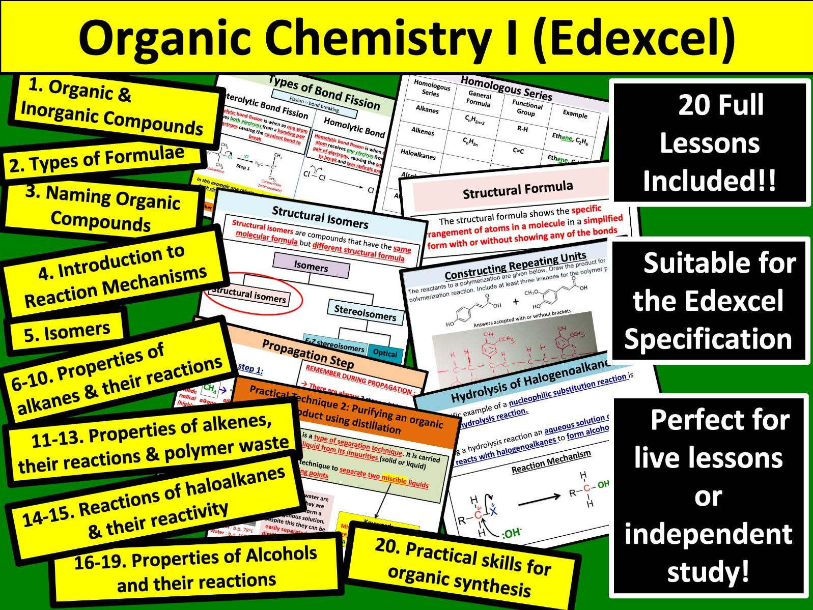 Organic Chemistry I (Edexcel)