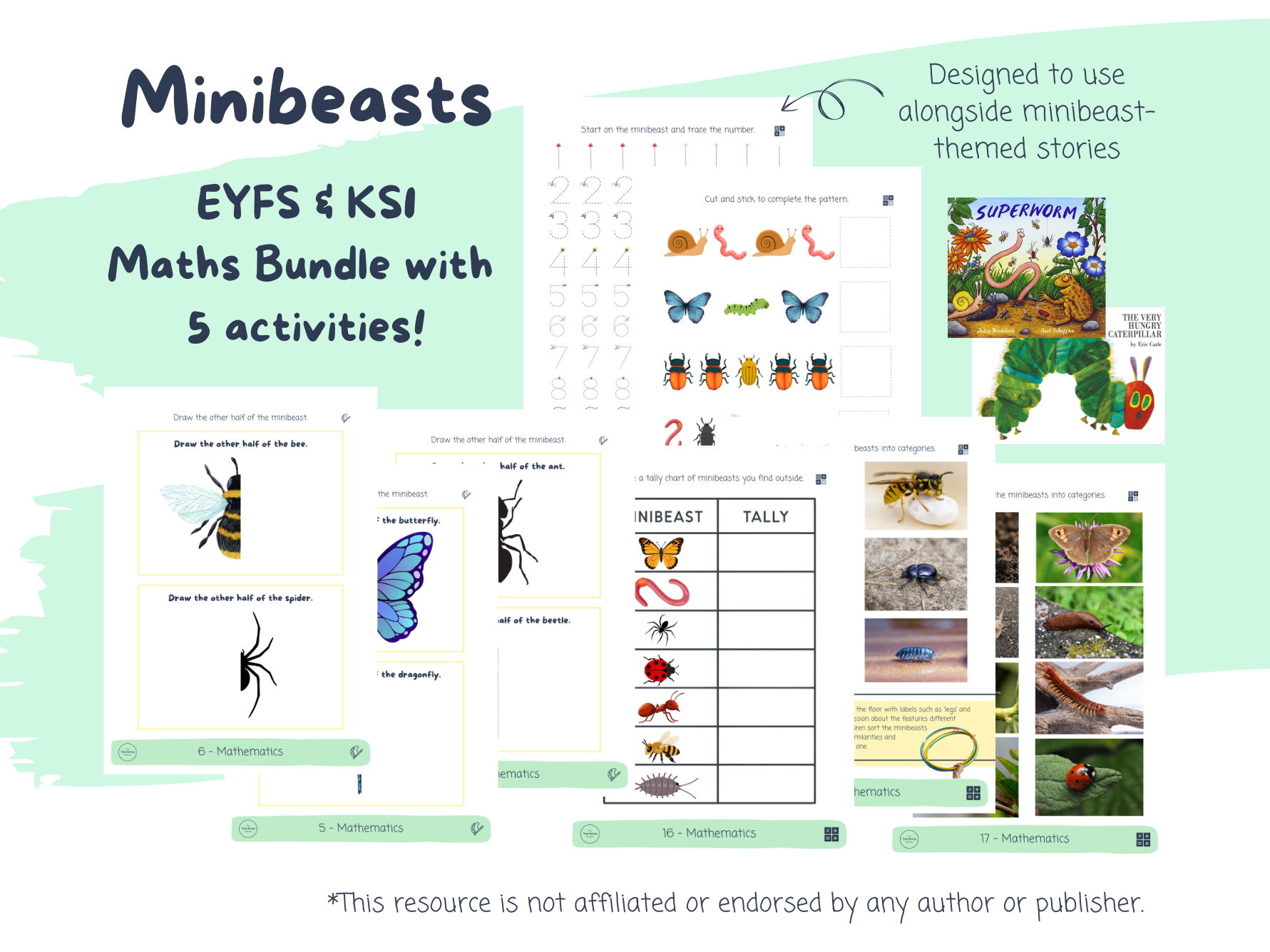 Minibeasts Maths Continuous Provision Bundle