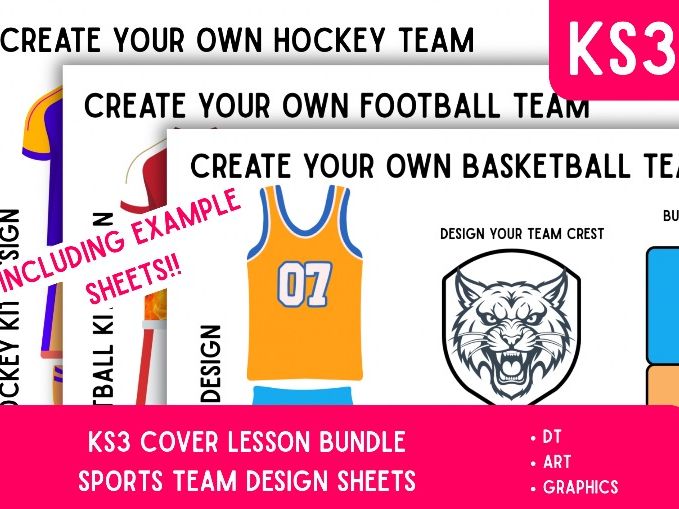 KS3 DT SPORTSWARE DESIGN ACTIVITIES BUNDLE