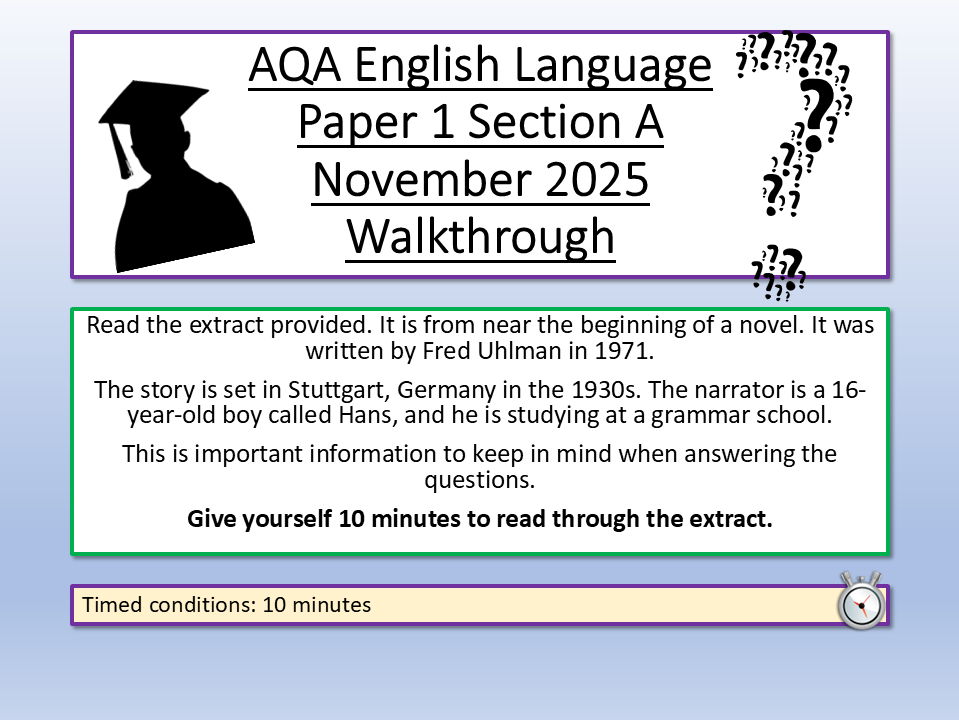 AQA English Language November 2025