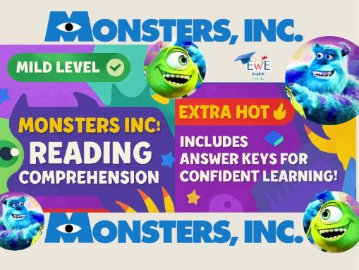 Monsters Inc. Reading Comprehension Worksheets | Literacy Pack | Year 4–8 | KS2, KS3