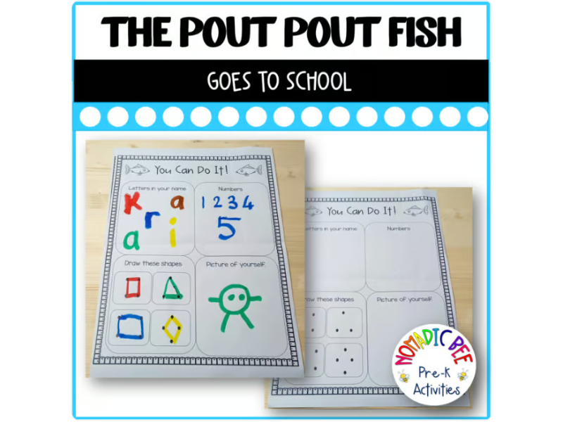 The Pout-Pout Fish Goes to School Activities