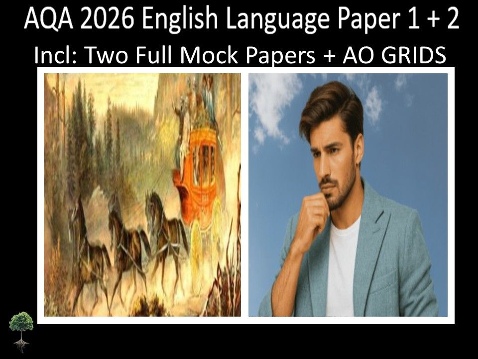 AQA 2026 English Language Paper 1 + 2 Mocks | AO GRIDS