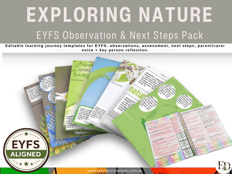 Exploring Nature EYFS Learning Journey Templates