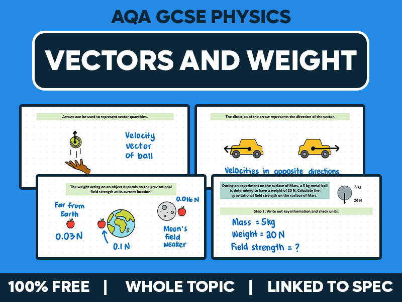 GCSE AQA Physics Complete Lesson - Vectors and Weight