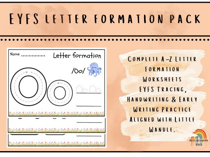 Alphabet Letter Formation Worksheets EYFS (A–Z)