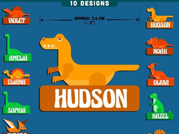 Dinosaur Name Tags, Editable Locker & Cubby Labels, Printable Classroom Organization