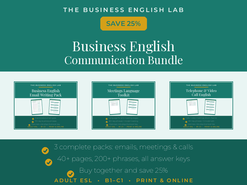 Career English Bundle | Interviews CVs +
