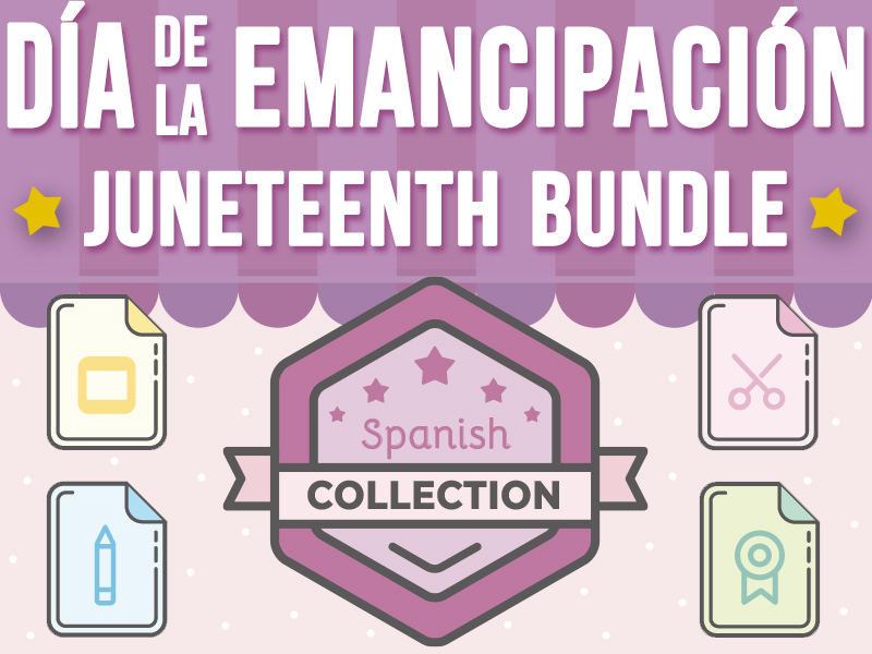 Día de la Emancipación y Juneteenth Actividades: Collection Bundle in Spanish