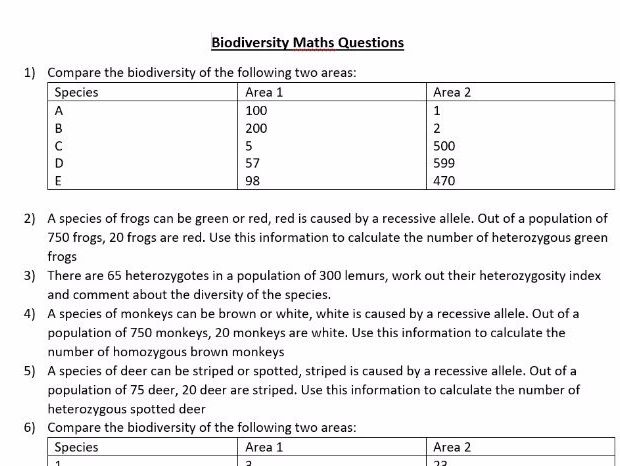 hardy weinberg heterozygosity and biodiversity index practise questions edexcel snab - Periodic Table A Level Wjec hardy weinberg heterozygosity and biodiversity index practise questions edexcel snab - Periodic Table A Level Wjec