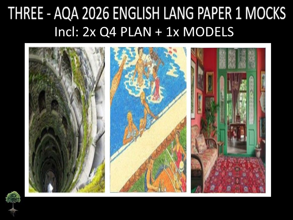 THREE - AQA PAPER 1 | 2026 FULL MOCKS | Q4 PLAN | MODELS